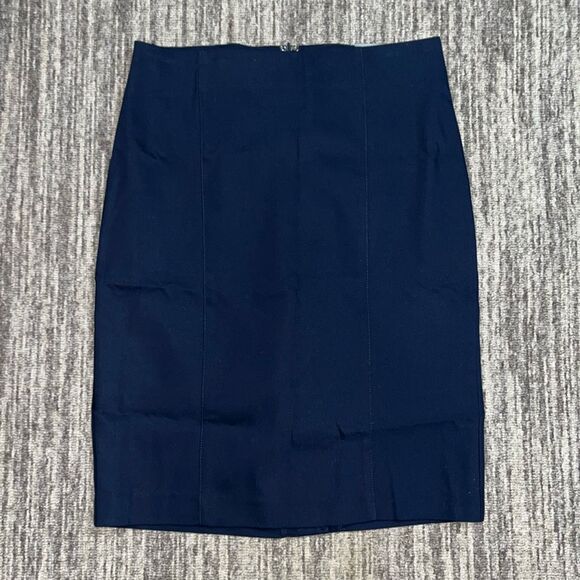 Brand New Van Heusen Women's Size 4 Stretch Navy Blue A‎ Line Skirt $72 - Picture 1 of 10